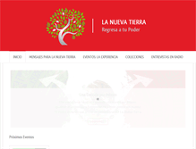 Tablet Screenshot of lanuevatierra.com